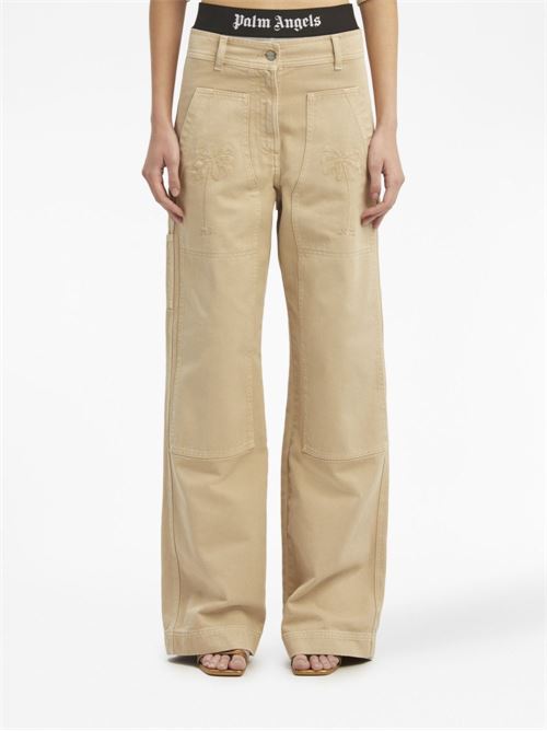 Cotton trousers PALM ANGELS | PWCF008E23FAB0016161